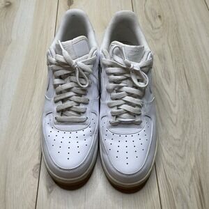 Nike Air Force 1 Low Mens Size 10.5 White Lifestyle Shoes Sneakers Streetwear